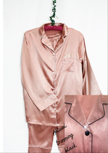 Load image into Gallery viewer, Customised: Satin Pyjamas - Long Sleeve
